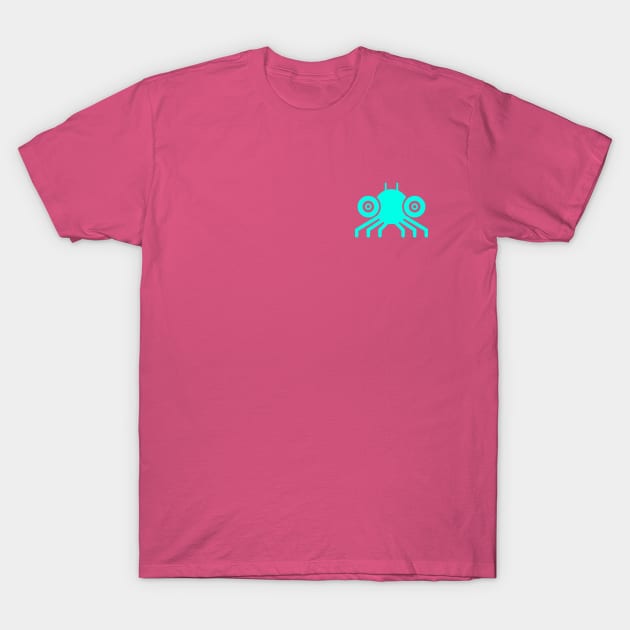 Spidy Fluorescent Blue T-Shirt by Bug Robot